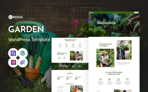 Greenji - Garden Care, Landscaping And Gardening Services WordPress Elementor Theme theme free